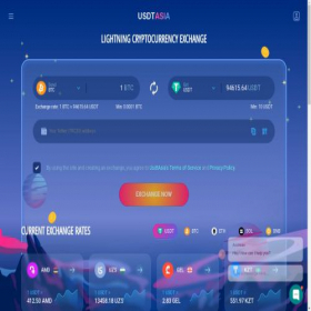 Скриншот главной страницы сайта usdtasia.com