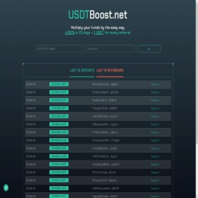 Скриншот главной страницы сайта usdtboost.net