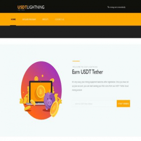 Скриншот главной страницы сайта usdtlightning.cc