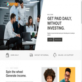 Скриншот главной страницы сайта usdtspin.net
