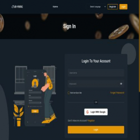 Скриншот главной страницы сайта user.bhmining.org