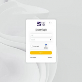 Скриншот главной страницы сайта user.expotrust.net