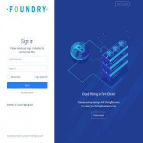 Скриншот главной страницы сайта user.foundryusa.pro