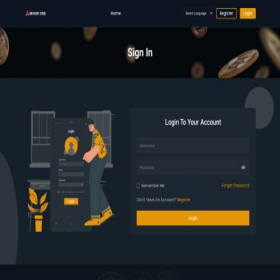 Скриншот главной страницы сайта user.minerone.org