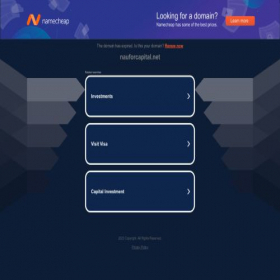Скриншот главной страницы сайта user.nauforcapital.net