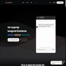 Скриншот главной страницы сайта userlink.ai