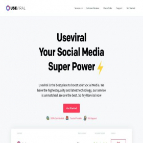 Скриншот главной страницы сайта useviral.com