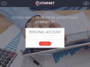 Скриншот главной страницы сайта utarget.pro