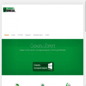 Скриншот главной страницы сайта utorrent.su