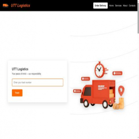 Скриншот главной страницы сайта utt-logistics.com