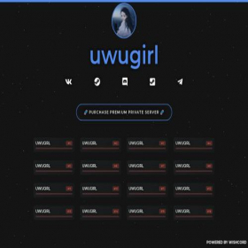 Скриншот главной страницы сайта uwugirl.dev