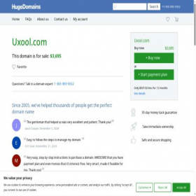 Скриншот главной страницы сайта uxool.com