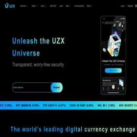 Скриншот главной страницы сайта uzx.com