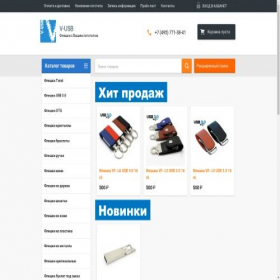 Скриншот главной страницы сайта v-usb.ru