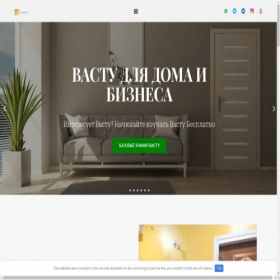 Скриншот главной страницы сайта vaastuguru.ru