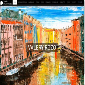 Скриншот главной страницы сайта valeryrozo.com