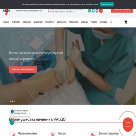 Скриншот главной страницы сайта valgo.ru.com