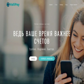 Скриншот главной страницы сайта vallipay.com