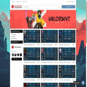 Скриншот главной страницы сайта valorant-play.ru