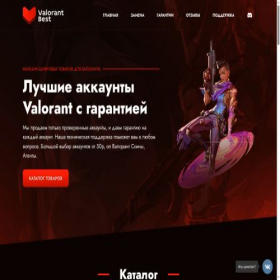 Скриншот главной страницы сайта valorantbest.pro