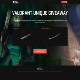 Скриншот главной страницы сайта valorantgifts.pw