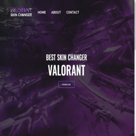 Скриншот главной страницы сайта valorantskinchanger.net