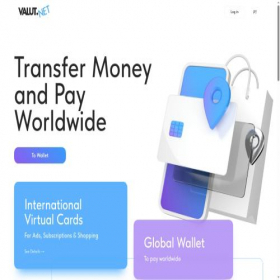 Скриншот главной страницы сайта valut.net