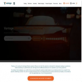 Скриншот главной страницы сайта vantage-mkts.com