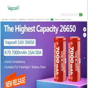 Скриншот главной страницы сайта vapcelltech.com