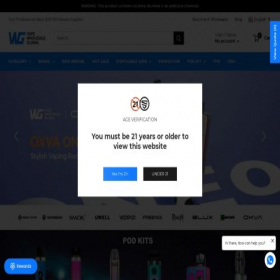 Скриншот главной страницы сайта vapewholesaleglobal.com