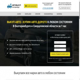 Скриншот главной страницы сайта varlantavto96.ru