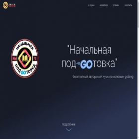 Скриншот главной страницы сайта vashgolang.ru