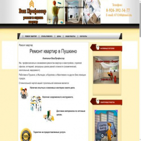 Скриншот главной страницы сайта vashprofessor.ru
