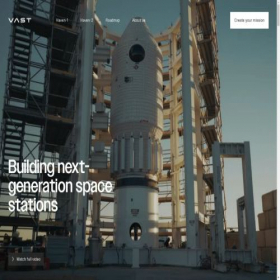 Скриншот главной страницы сайта vastspace.com