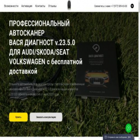 Скриншот главной страницы сайта vasyadiagnostofficial.ru