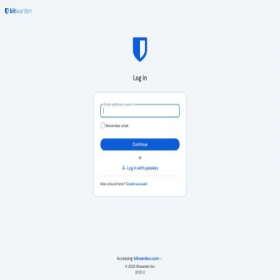 Скриншот главной страницы сайта vault.bitwarden.com