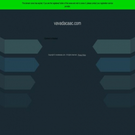 Скриншот главной страницы сайта vavadacaac.com