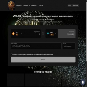 Скриншот главной страницы сайта vavilon.io
