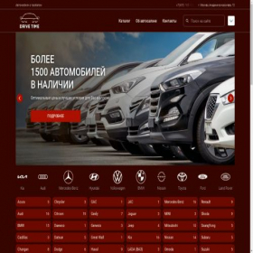 Скриншот главной страницы сайта vavilonauto.ru