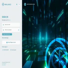 Скриншот главной страницы сайта vbalance.net