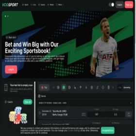 Скриншот главной страницы сайта vcosport.com