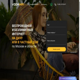 Скриншот главной страницы сайта vdomwifi.ru