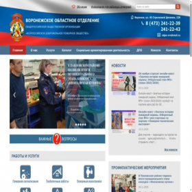 Скриншот главной страницы сайта vdpo-vrn.ru