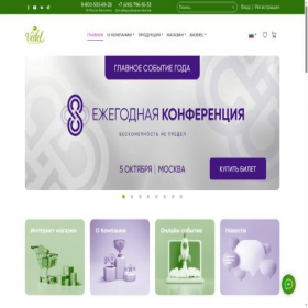 Скриншот главной страницы сайта ve-del.ru