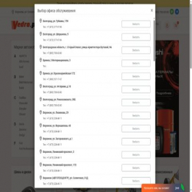 Скриншот главной страницы сайта vedro.pro
