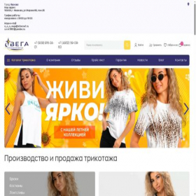 Скриншот главной страницы сайта vega37.ru