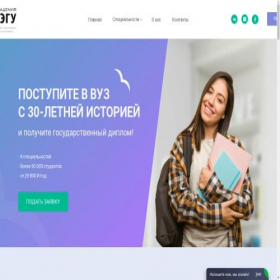Скриншот главной страницы сайта vegu.online