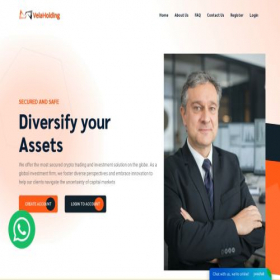 Скриншот главной страницы сайта velaholding.com