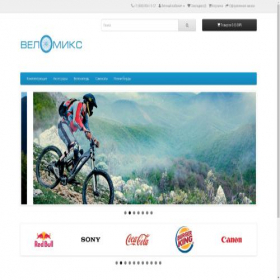 Скриншот главной страницы сайта velo-mix.ru