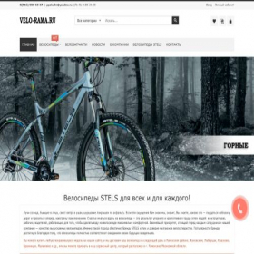 Скриншот главной страницы сайта velo-rama.ru